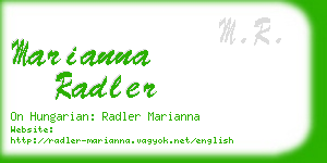 marianna radler business card